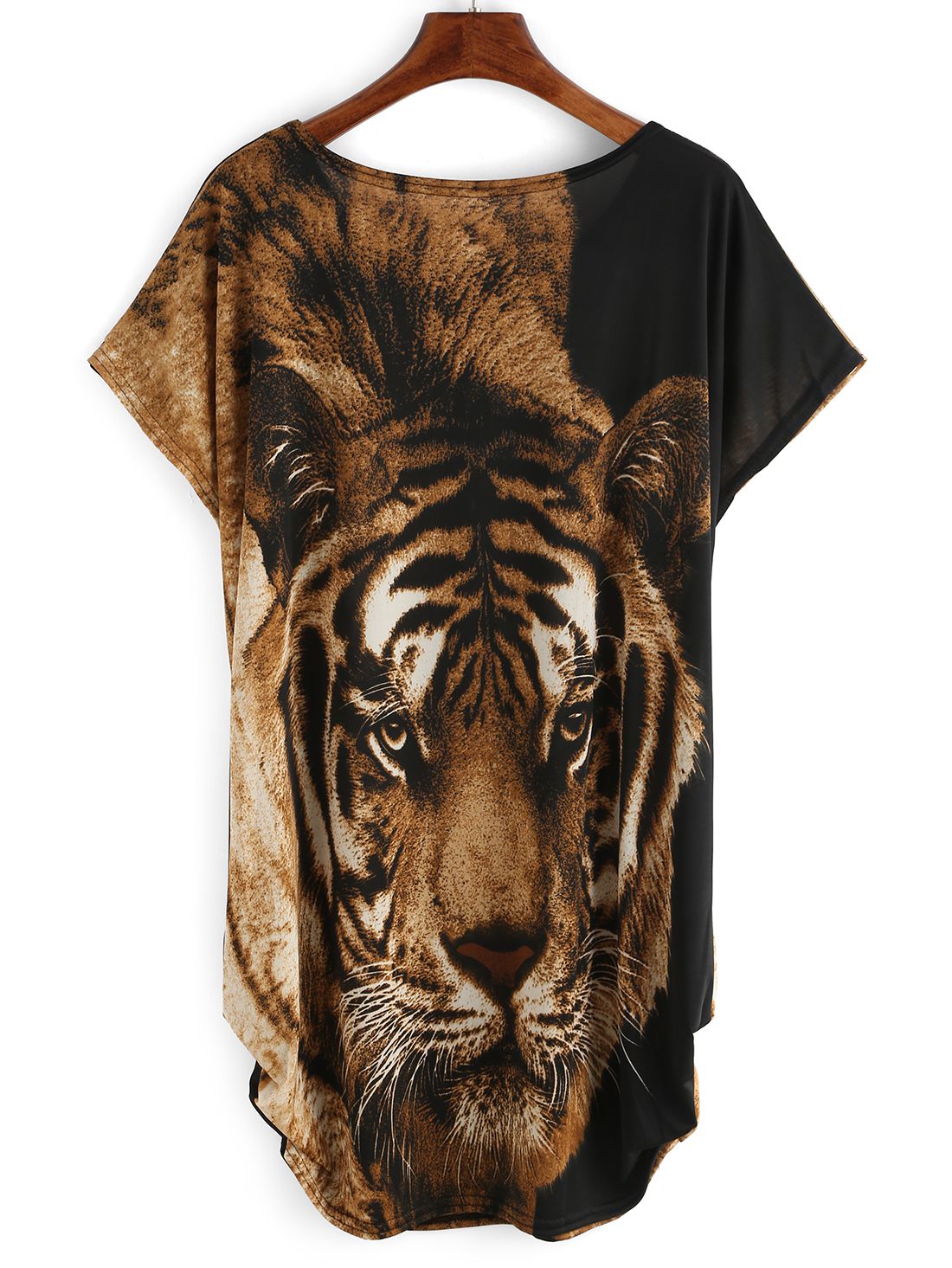 Tiger Print Loose Fit Dress