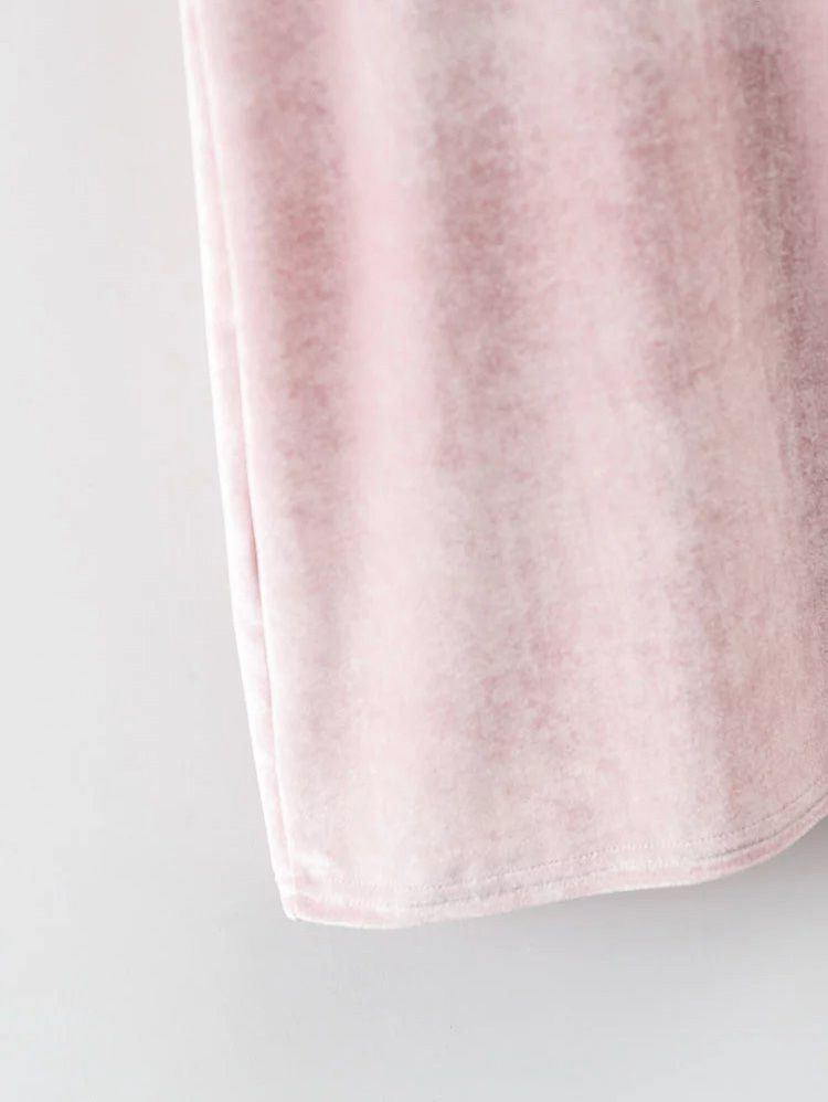 Pink Velvet Mini Cami Dress